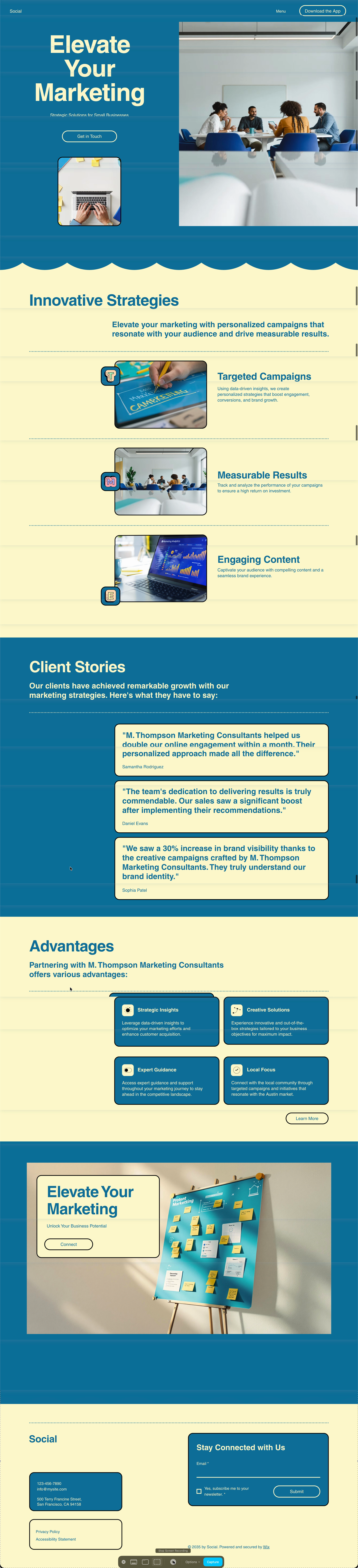 Marketing Agency template preview