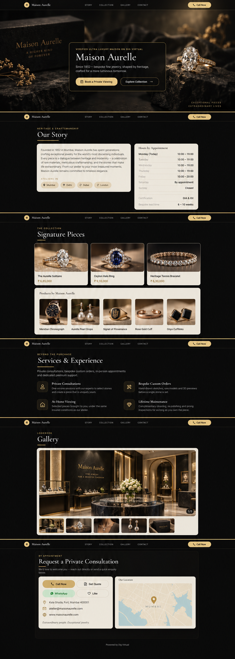 Luxury and Jewelry template preview